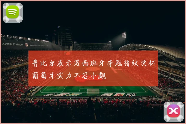 普比尔表示若西班牙夺冠将纹奖杯葡萄牙实力不容小觑